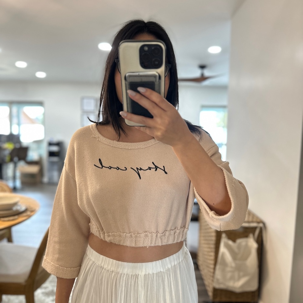 Free people crop sweater